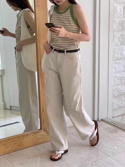 Daily Basic 米色牛仔褲