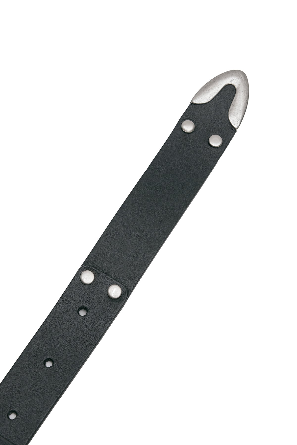 Matinkim DOUBLE STUD LEATHER BELT IN BLACK