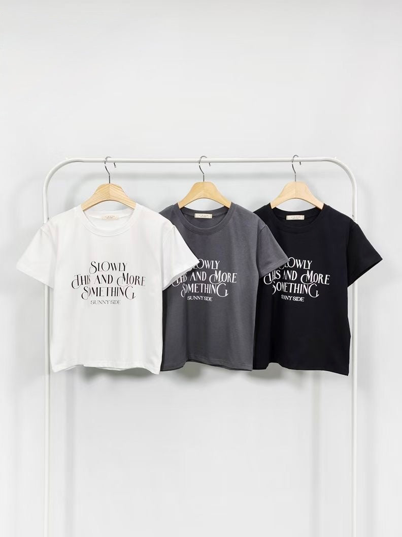 Slowly 短版 Tee (3 Colors)