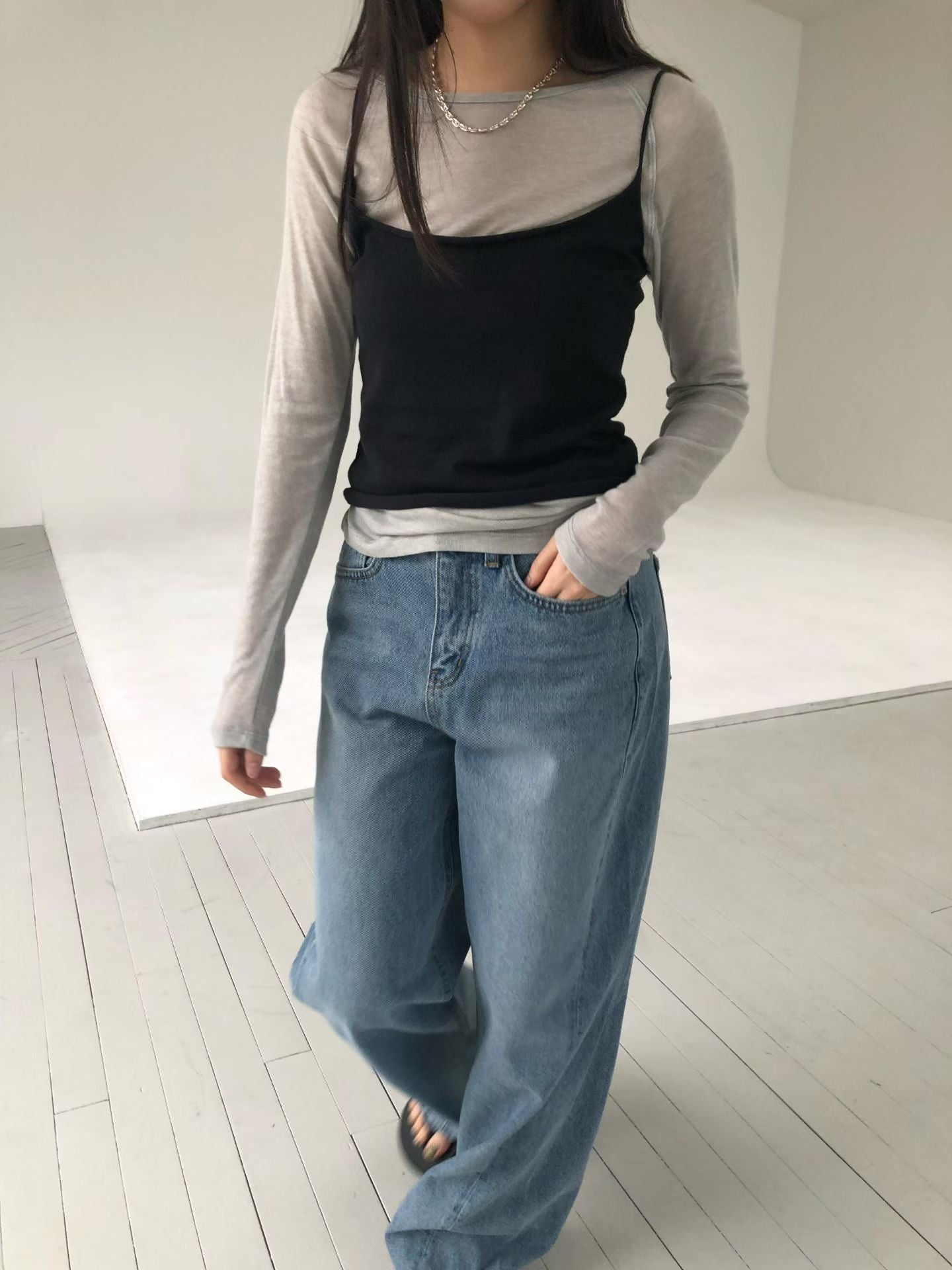 細肩帶背心 (4色)