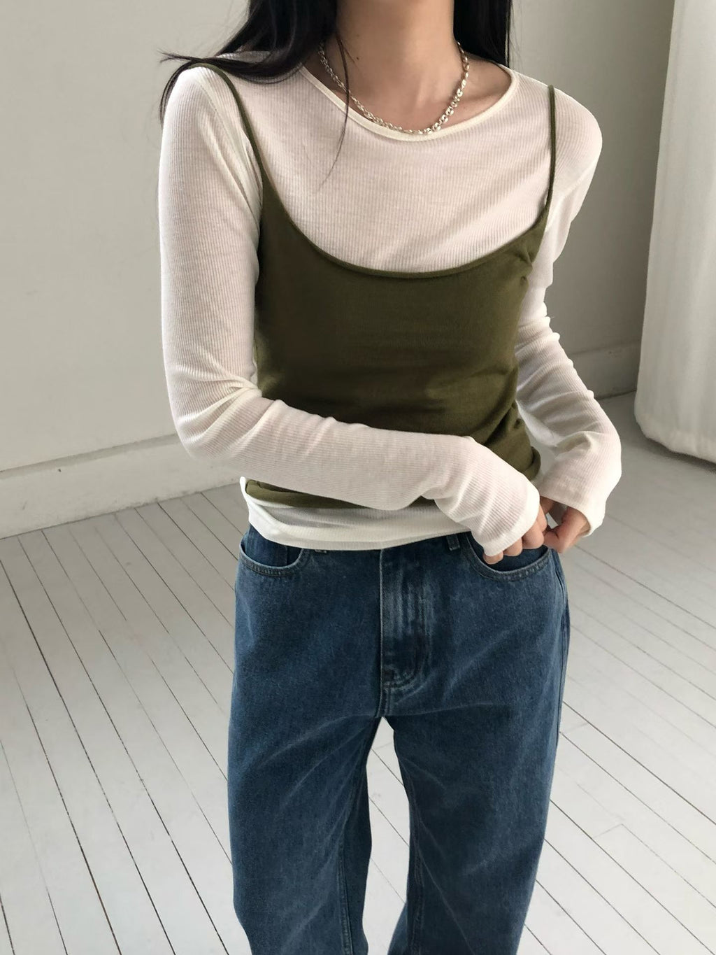 細肩帶背心 (4色)