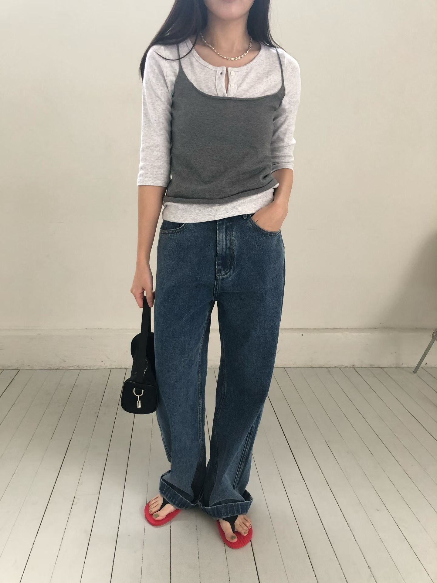 細肩帶背心 (4色)