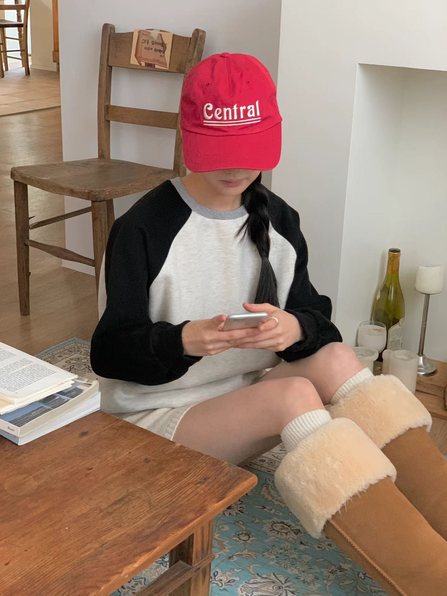 拼色牛角衛衣 3色