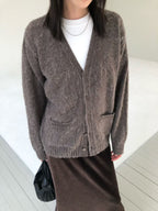 V領排釦針織外套 5色