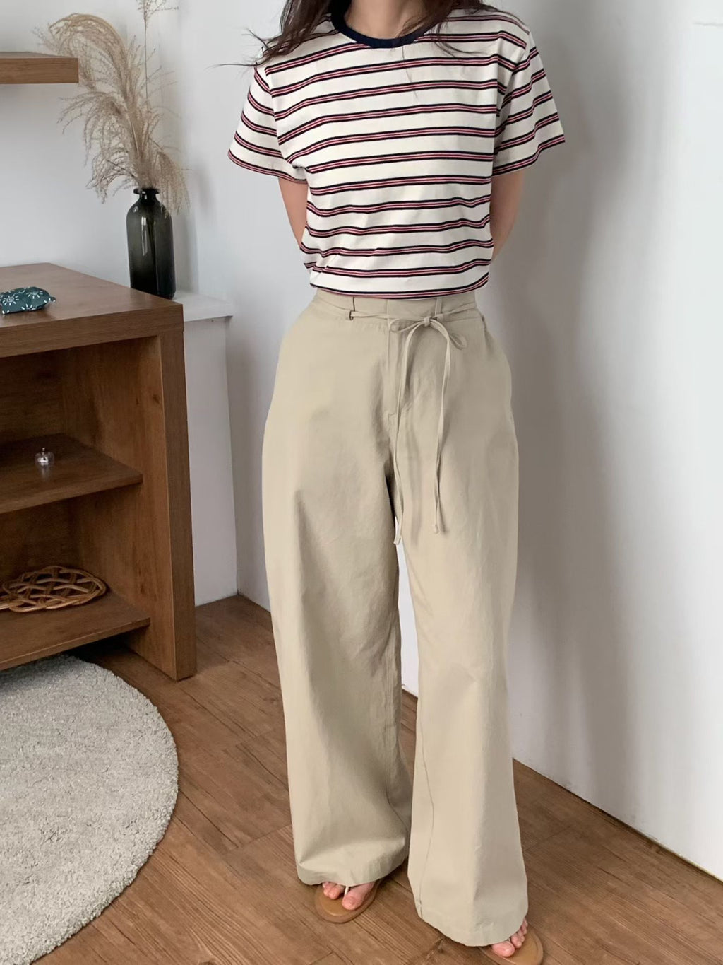 圓領條紋Tee (3色)