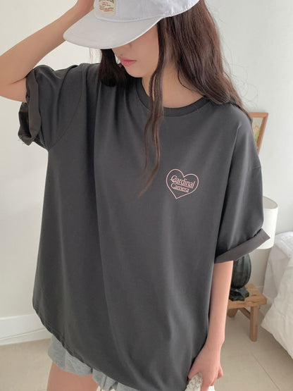 簡約心形Tee (3 Colors)