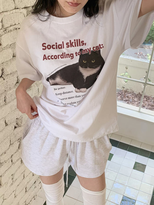 Meow 短版 Tee (3 Colors)
