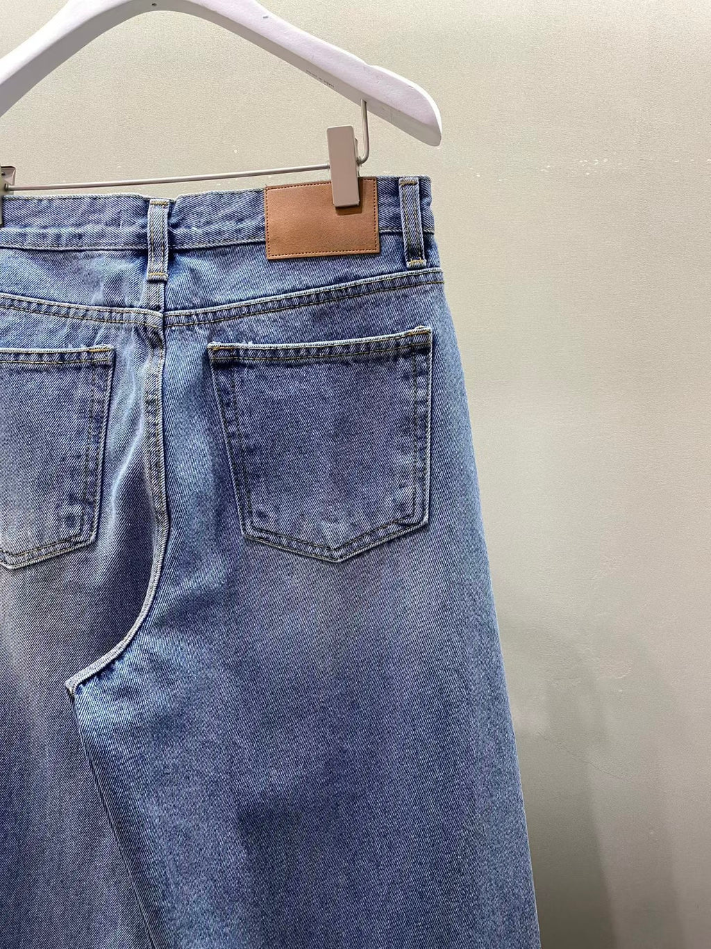 棉質寬鬆牛仔褲