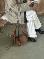 蛋形麂皮袋 3色