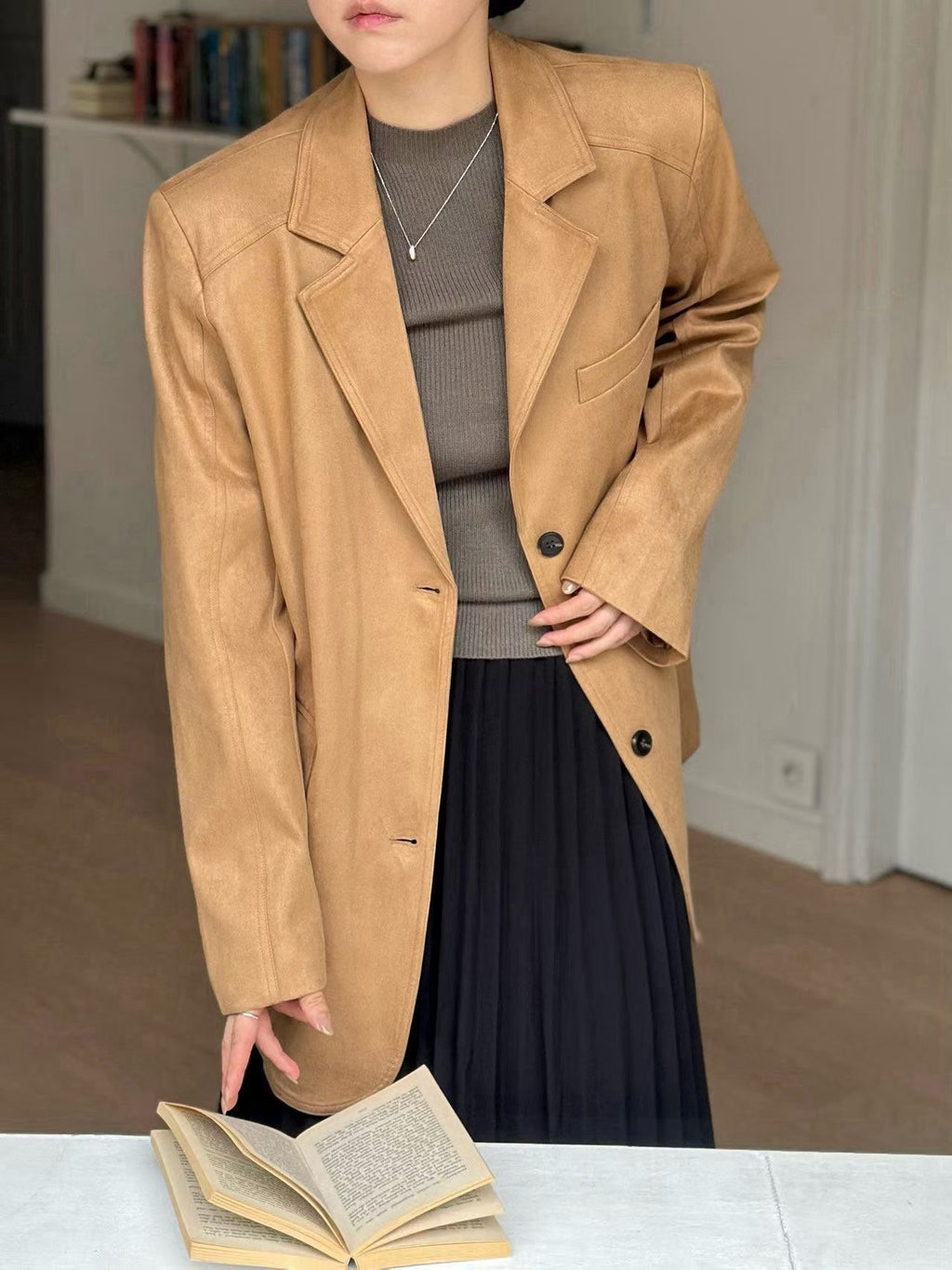 半高領針織上衣 4色