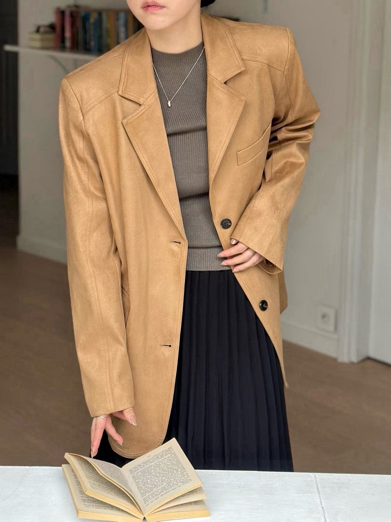 半高領針織上衣 4色