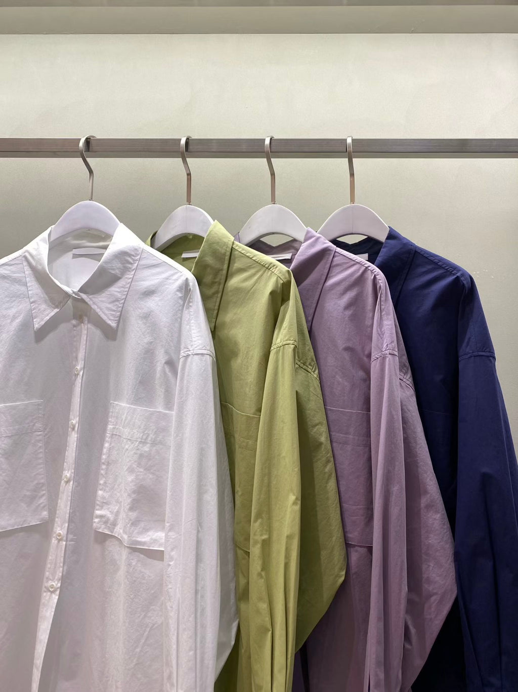 棉質口袋襯衫 (4色)