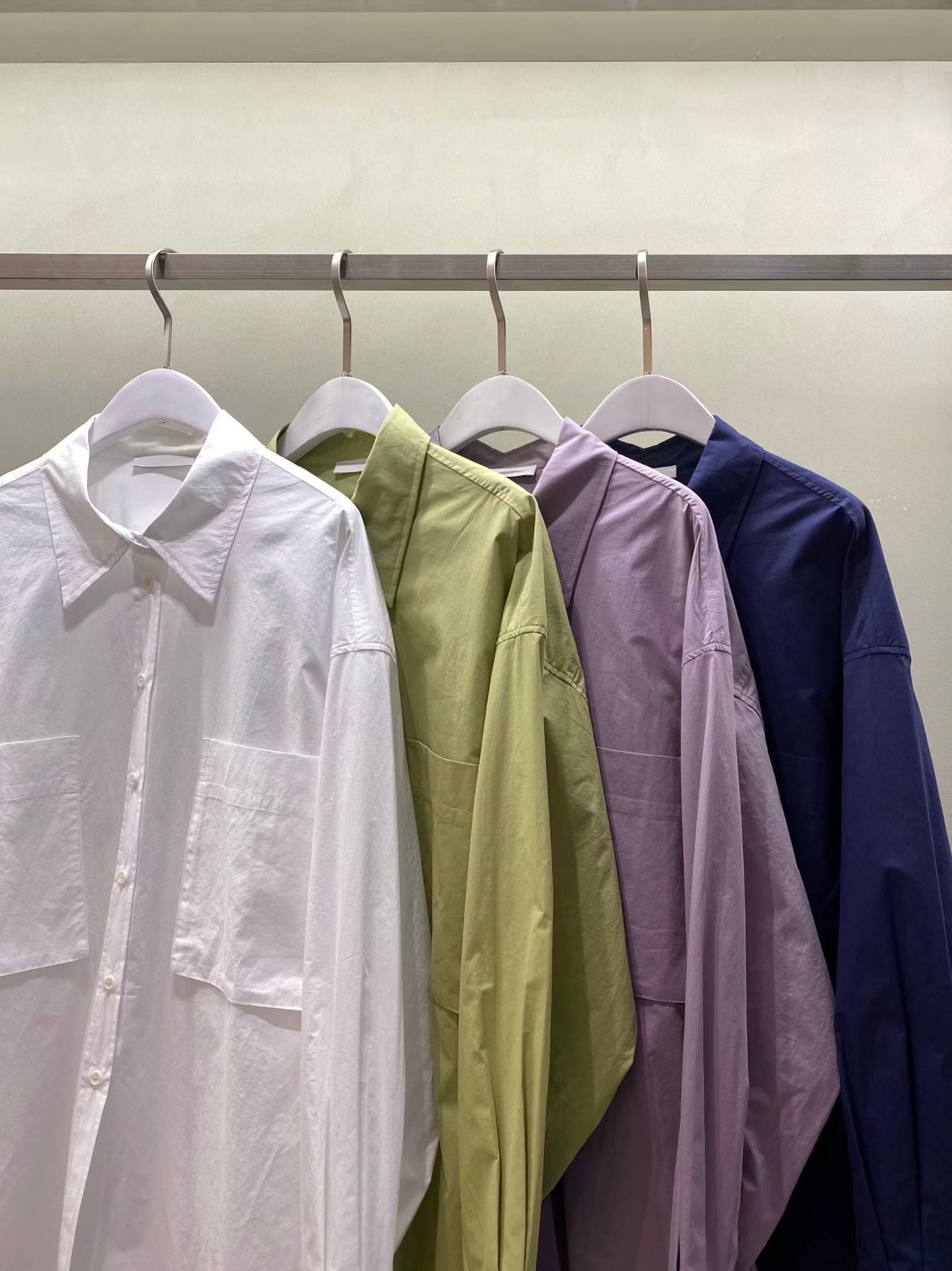 棉質口袋襯衫 (4色)