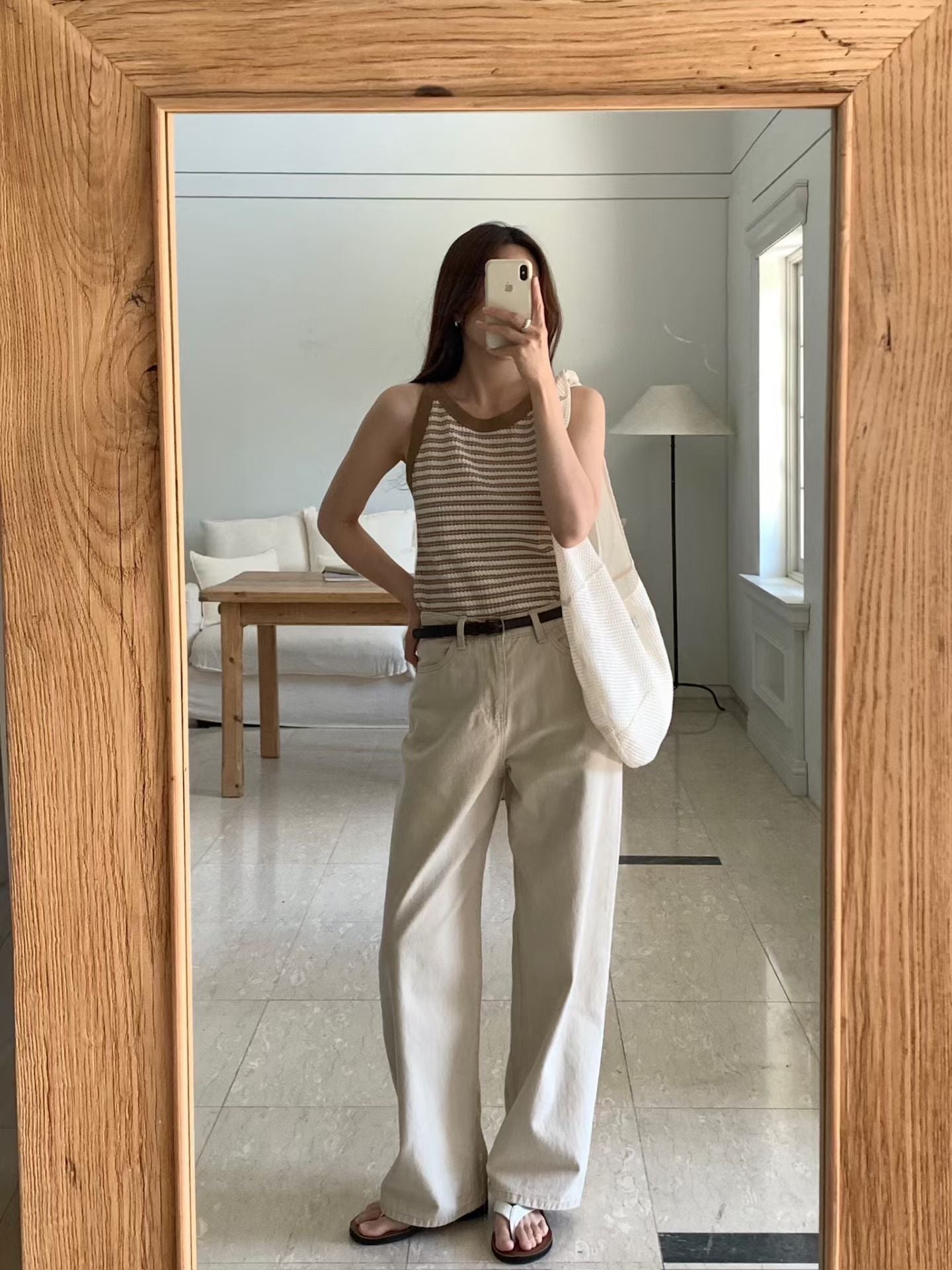 Daily Basic 米色牛仔褲