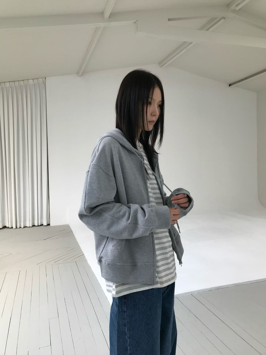 連帽拉鍊外套 2色