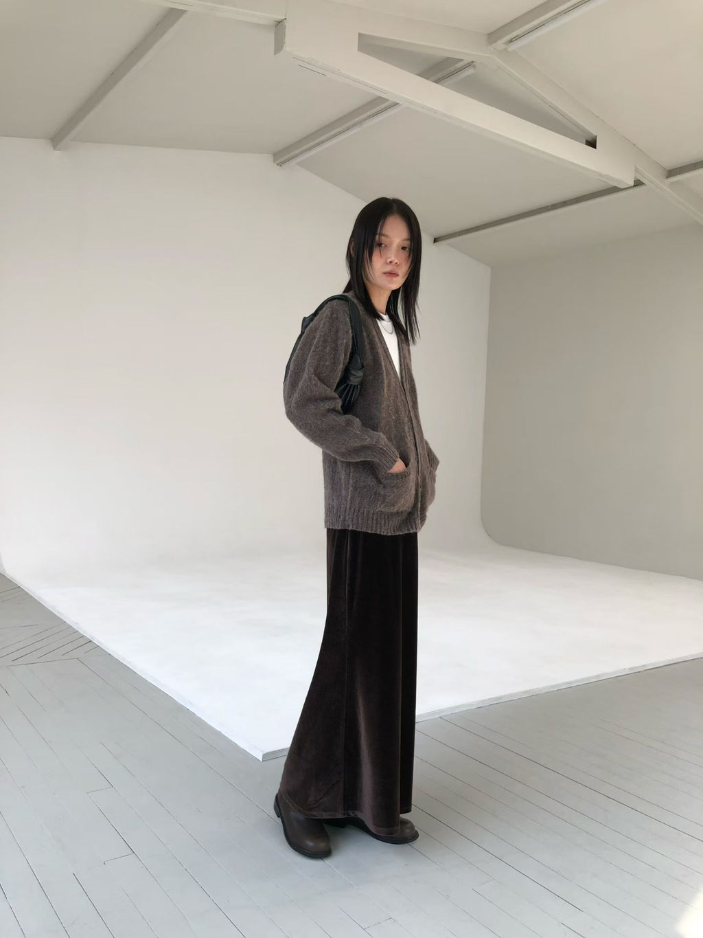 V領排釦針織外套 5色