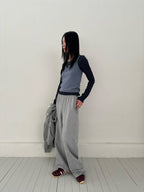 層次穿搭✨拼色背心長袖上衣 4色