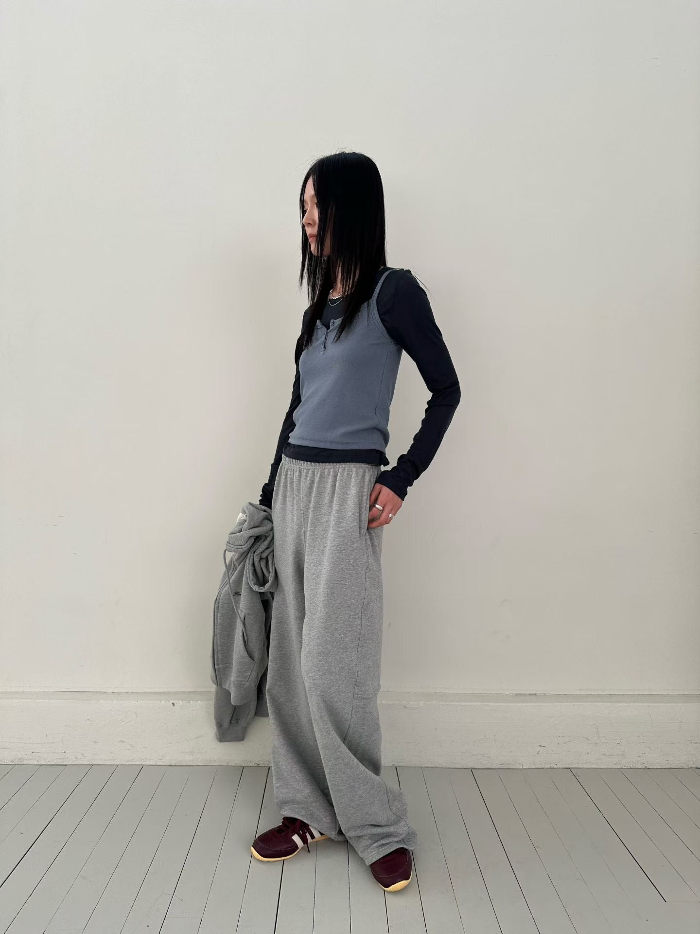 層次穿搭✨拼色背心長袖上衣 4色