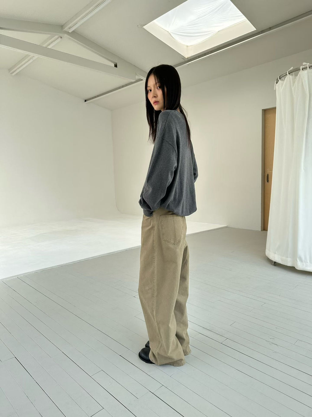 簡約淨色長褲 3色