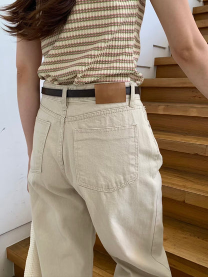 Daily Basic 米色牛仔褲
