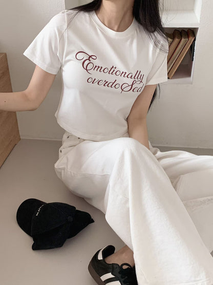 Letter 短版 Tee (3 Colors)