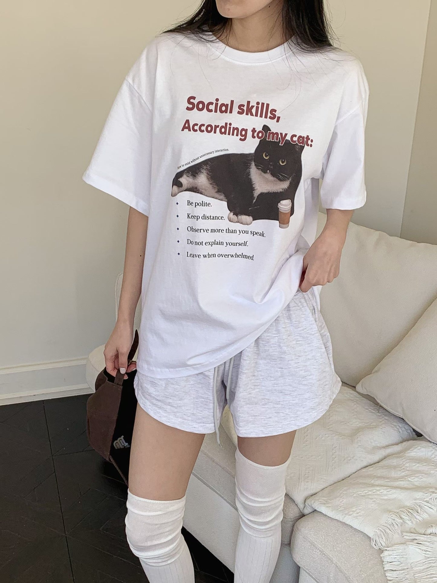 Meow 短版 Tee (3 Colors)