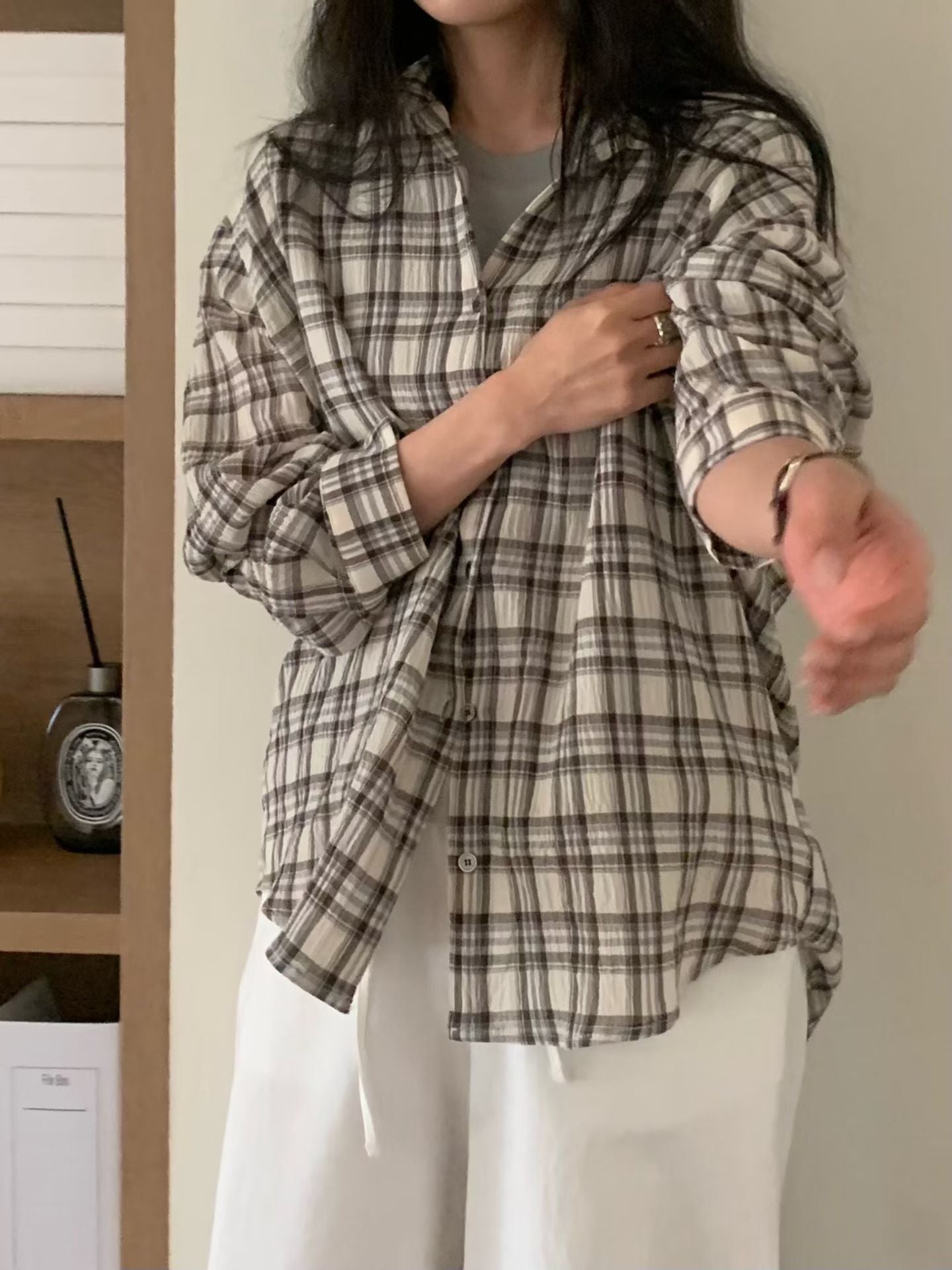 日常格紋襯衫(2色)