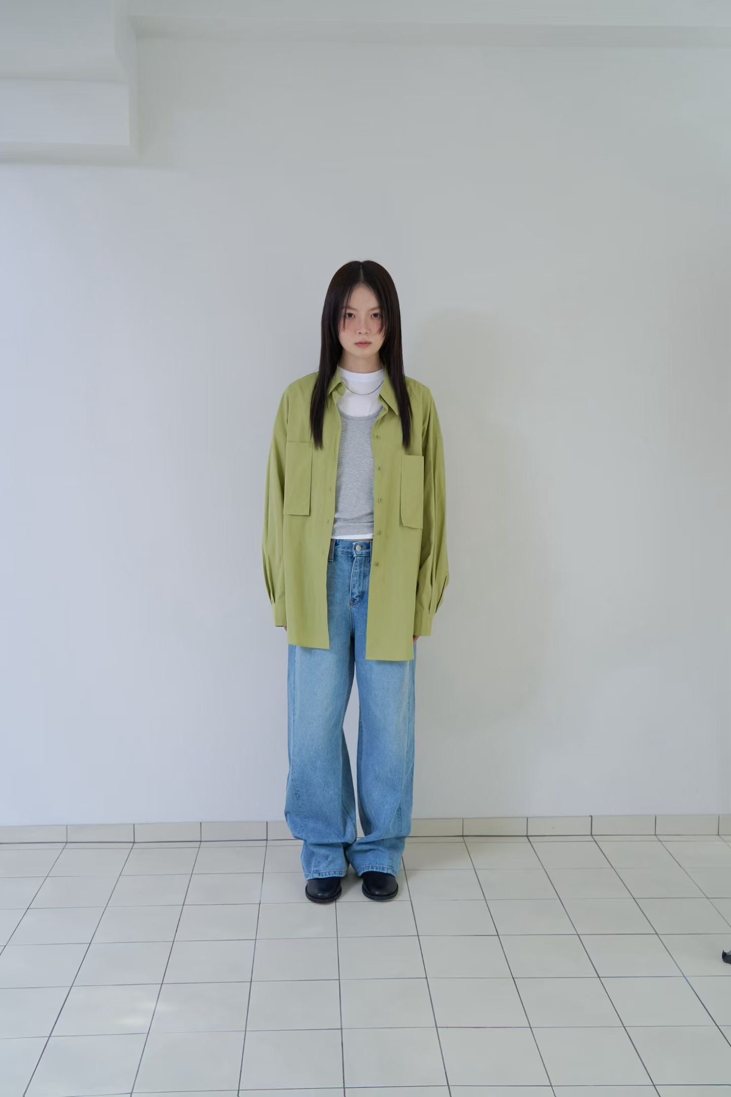 棉質口袋襯衫 (4色)