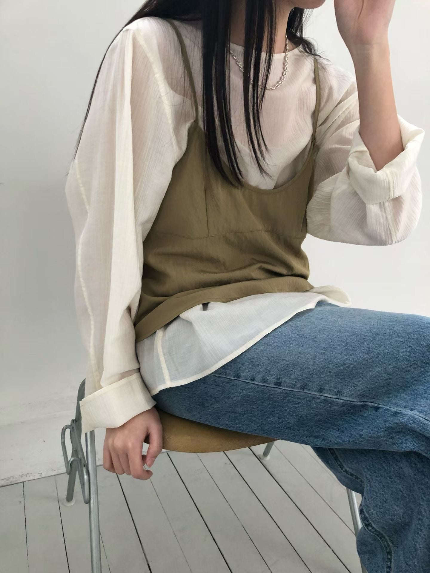 細肩綁帶背心 (2色)