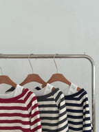 條紋露肩衛衣 3色