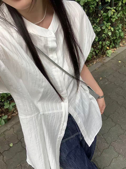 夏日必備輕透質感襯衫 (2 Colors)