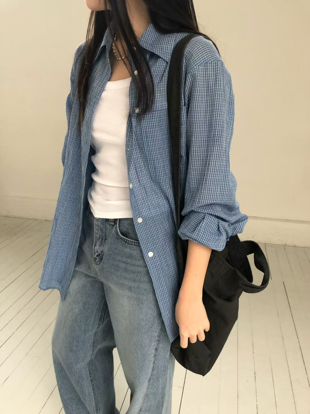 復古細格紋襯衫 (2色)