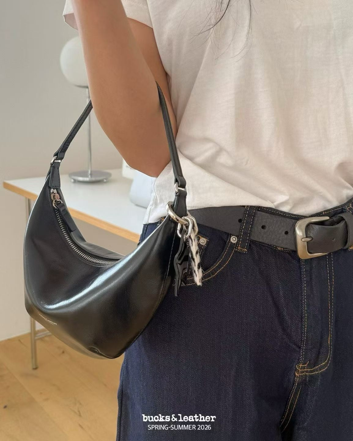 bucks&leather 26SS Crescent bag