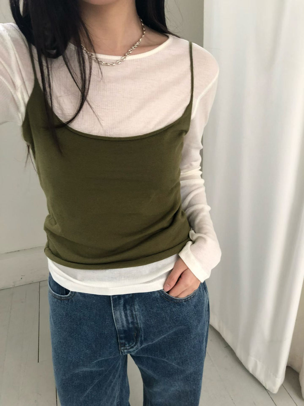 細肩帶背心 (4色)