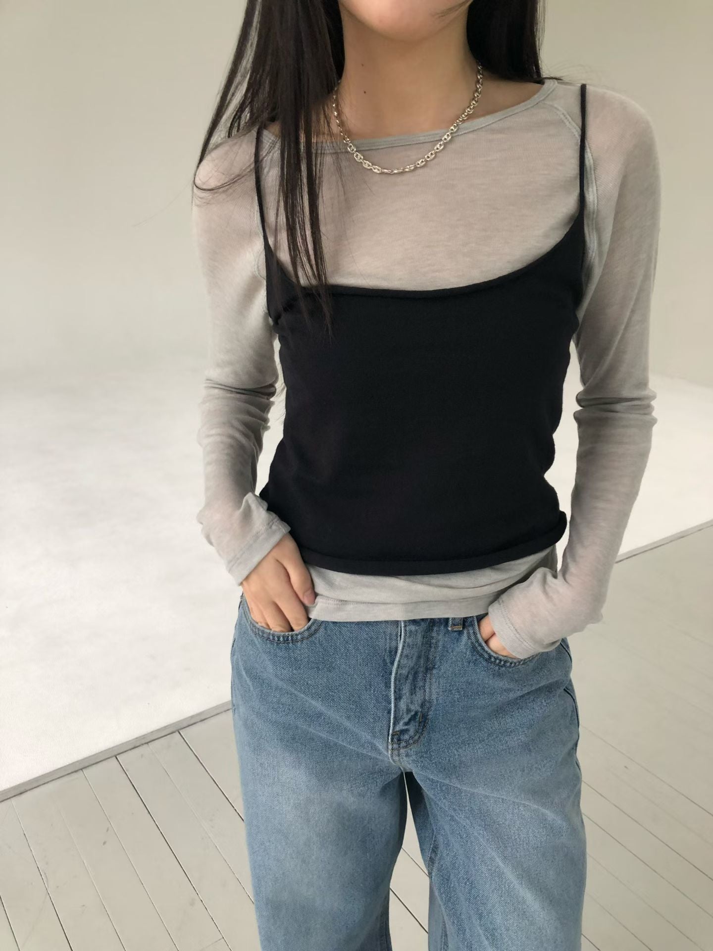 細肩帶背心 (4色)