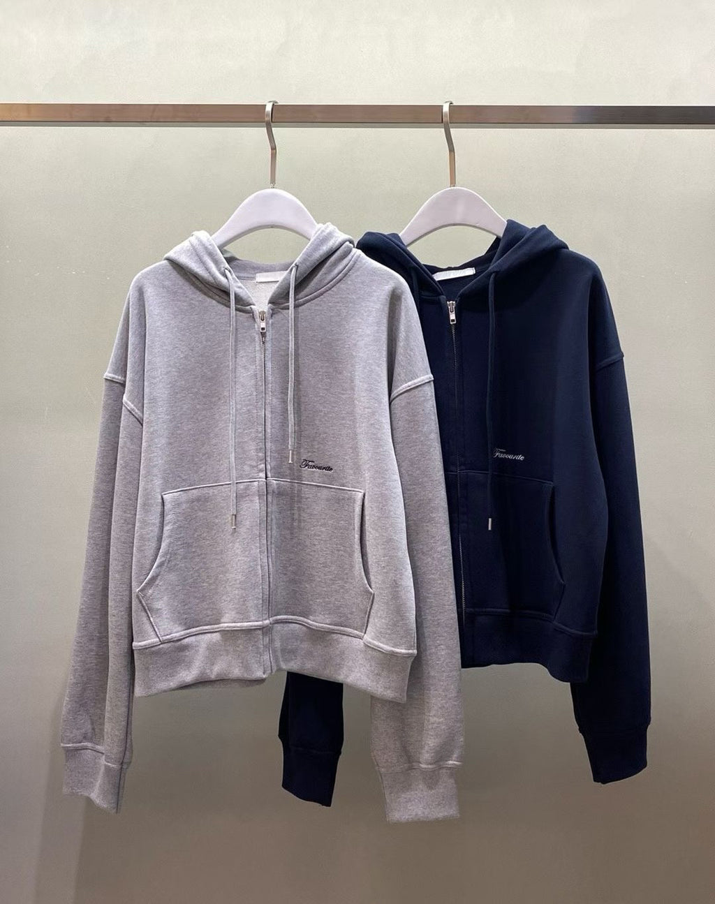 連帽拉鍊外套 2色