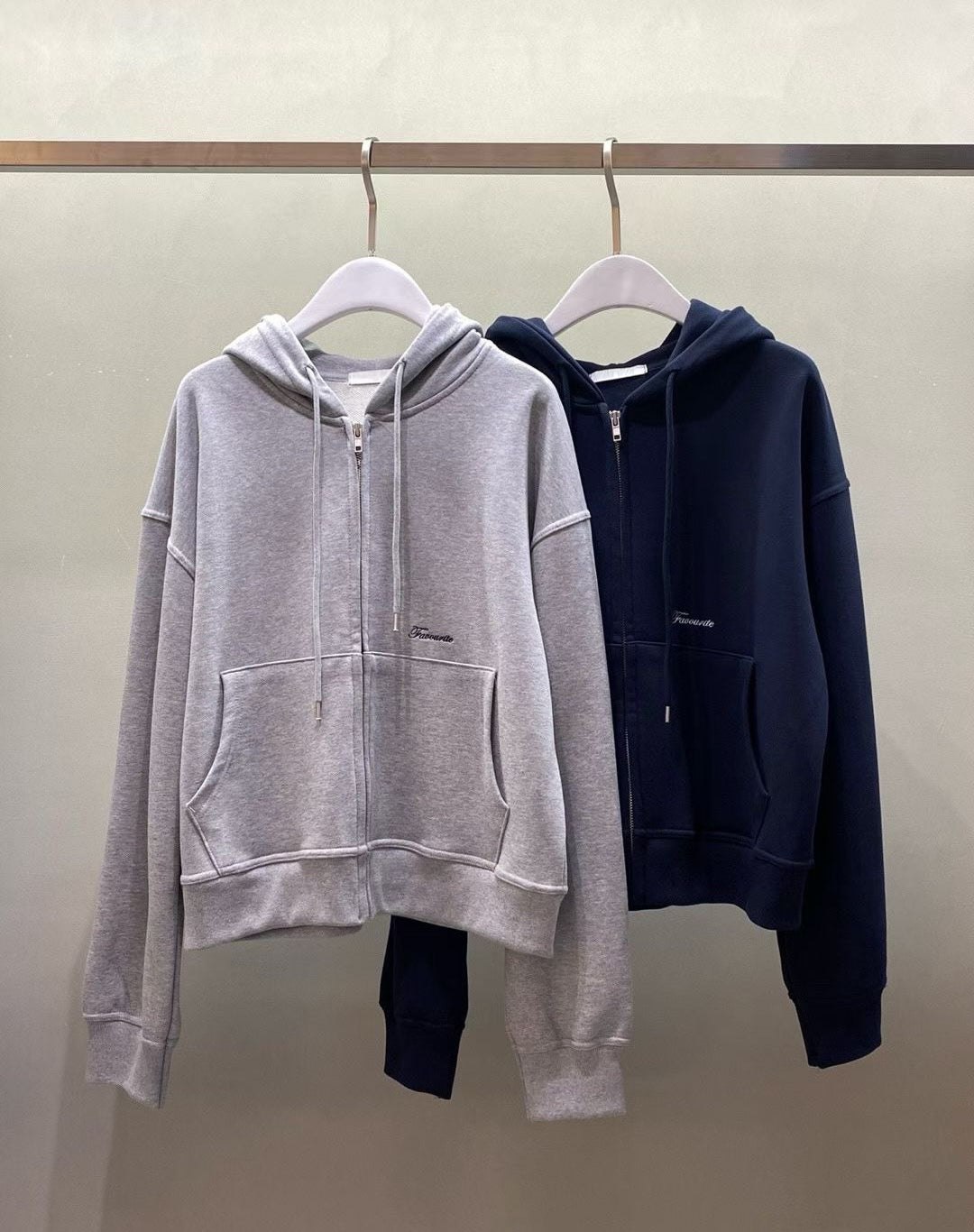 連帽拉鍊外套 2色
