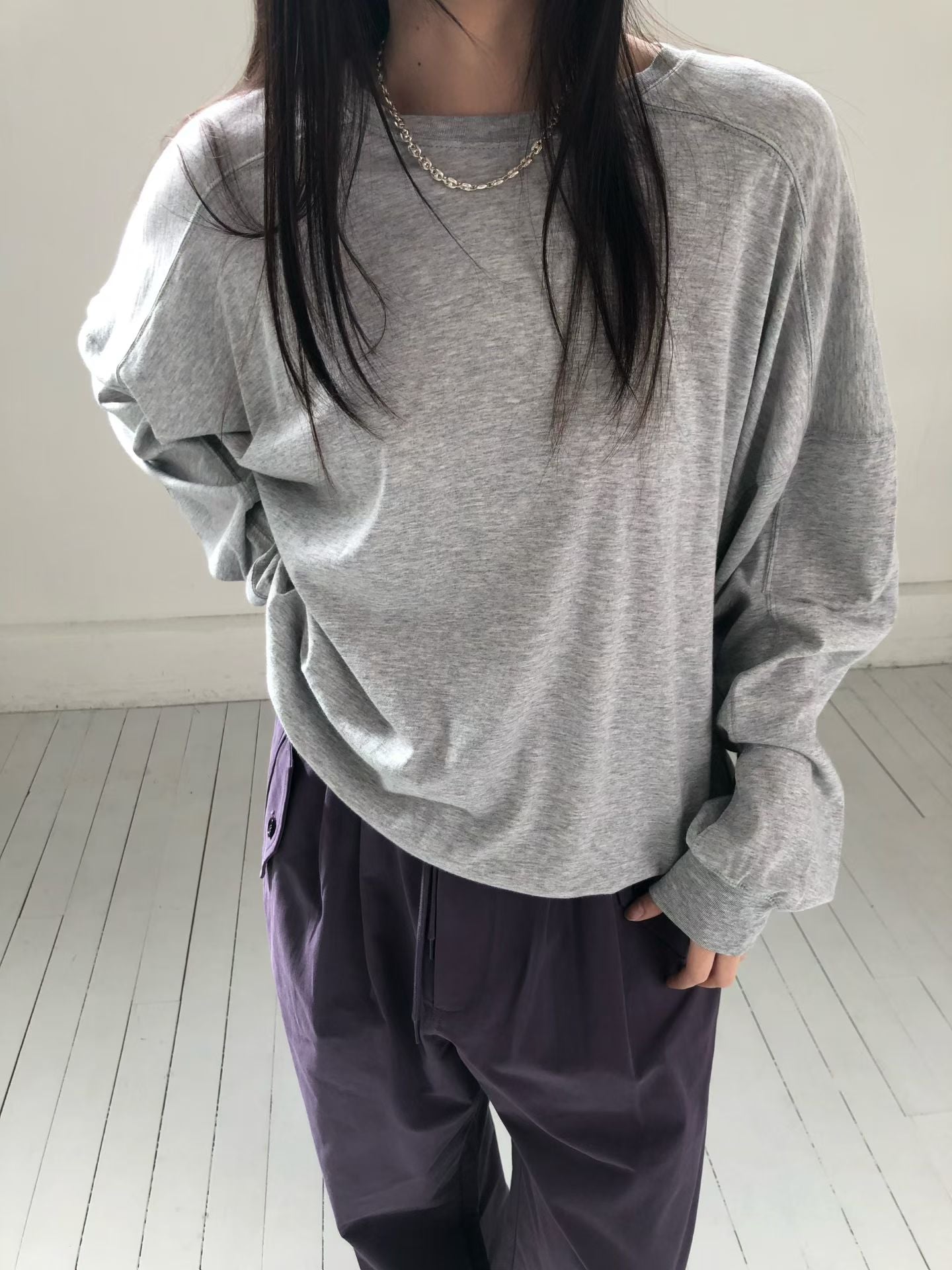 輕薄寬鬆衛衣 (4色)