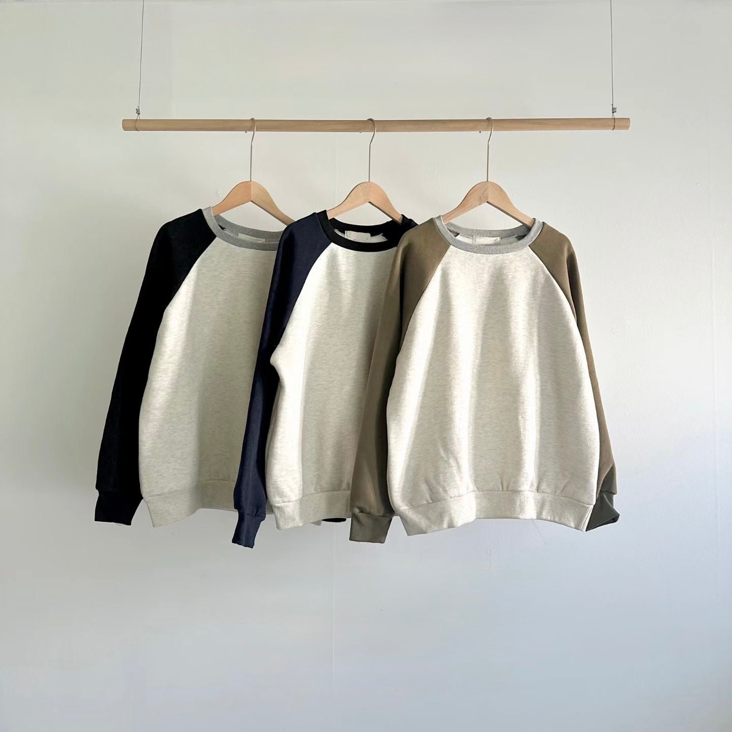 拼色牛角衛衣 3色