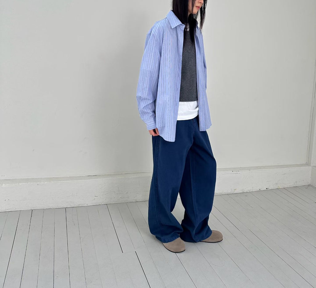 簡約淨色長褲 3色