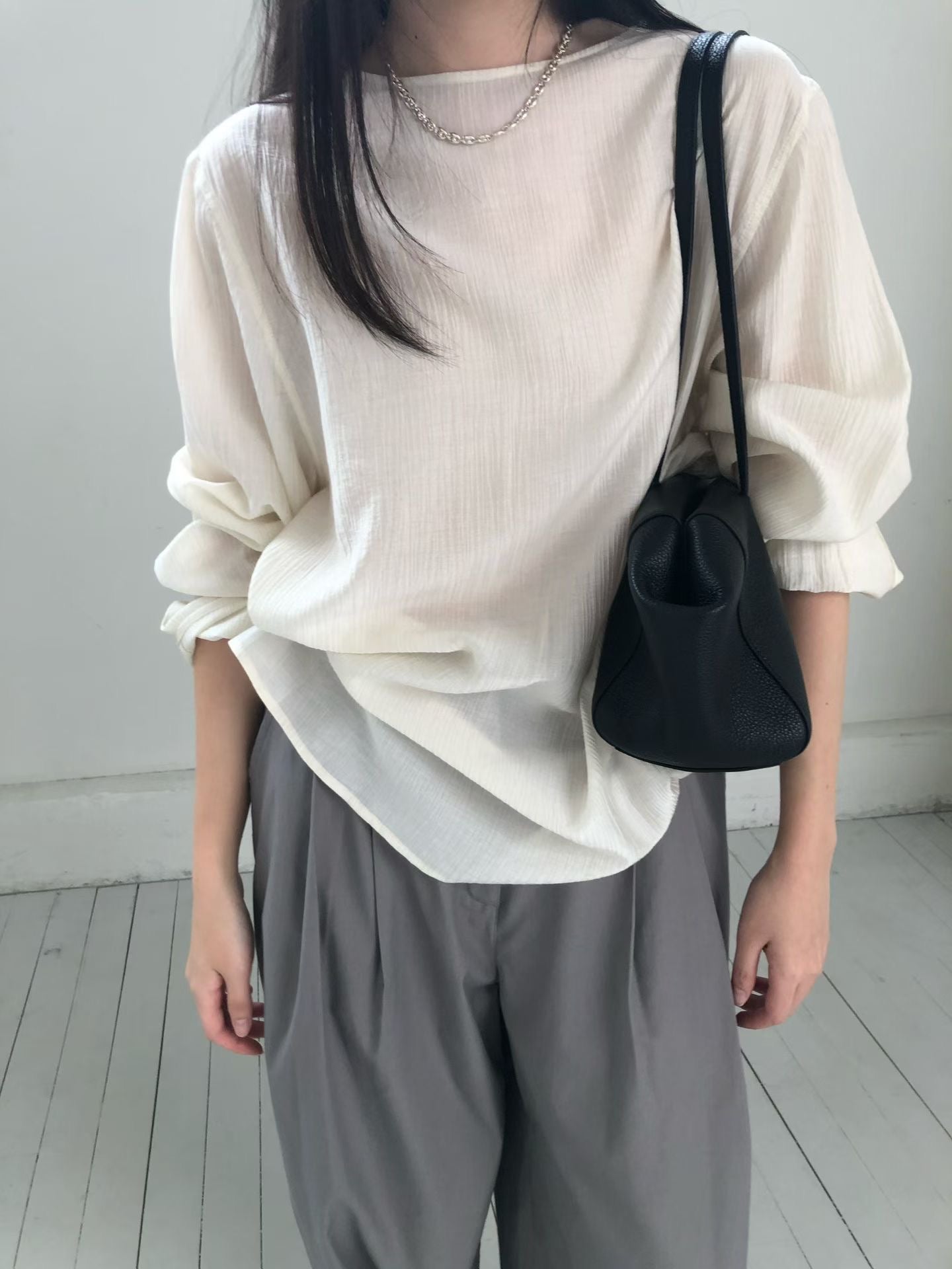 簡約寬鬆上衣 (3色)