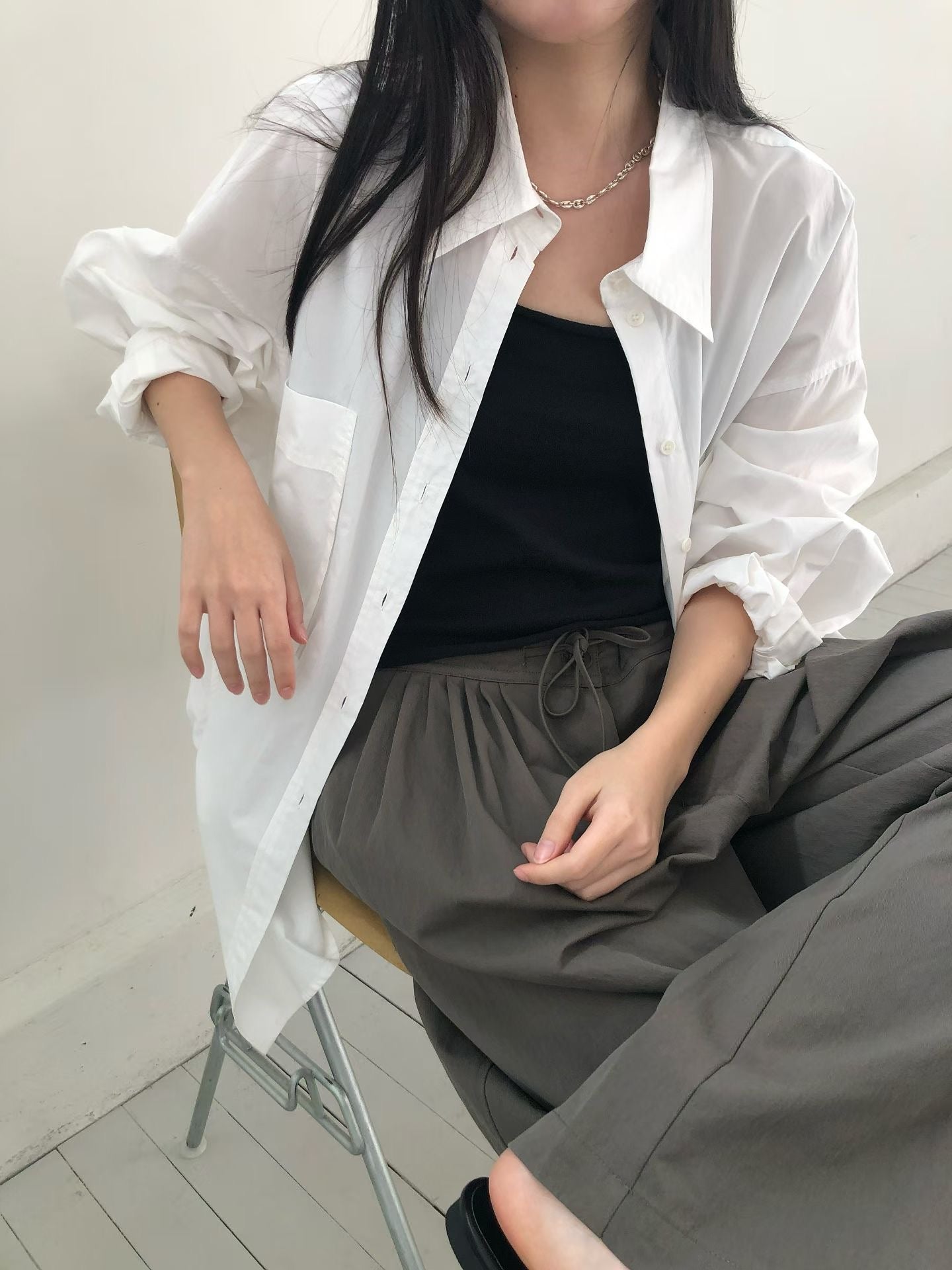 棉質口袋襯衫 (4色)