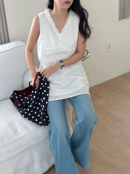 V-Neck Lace Mini Dress