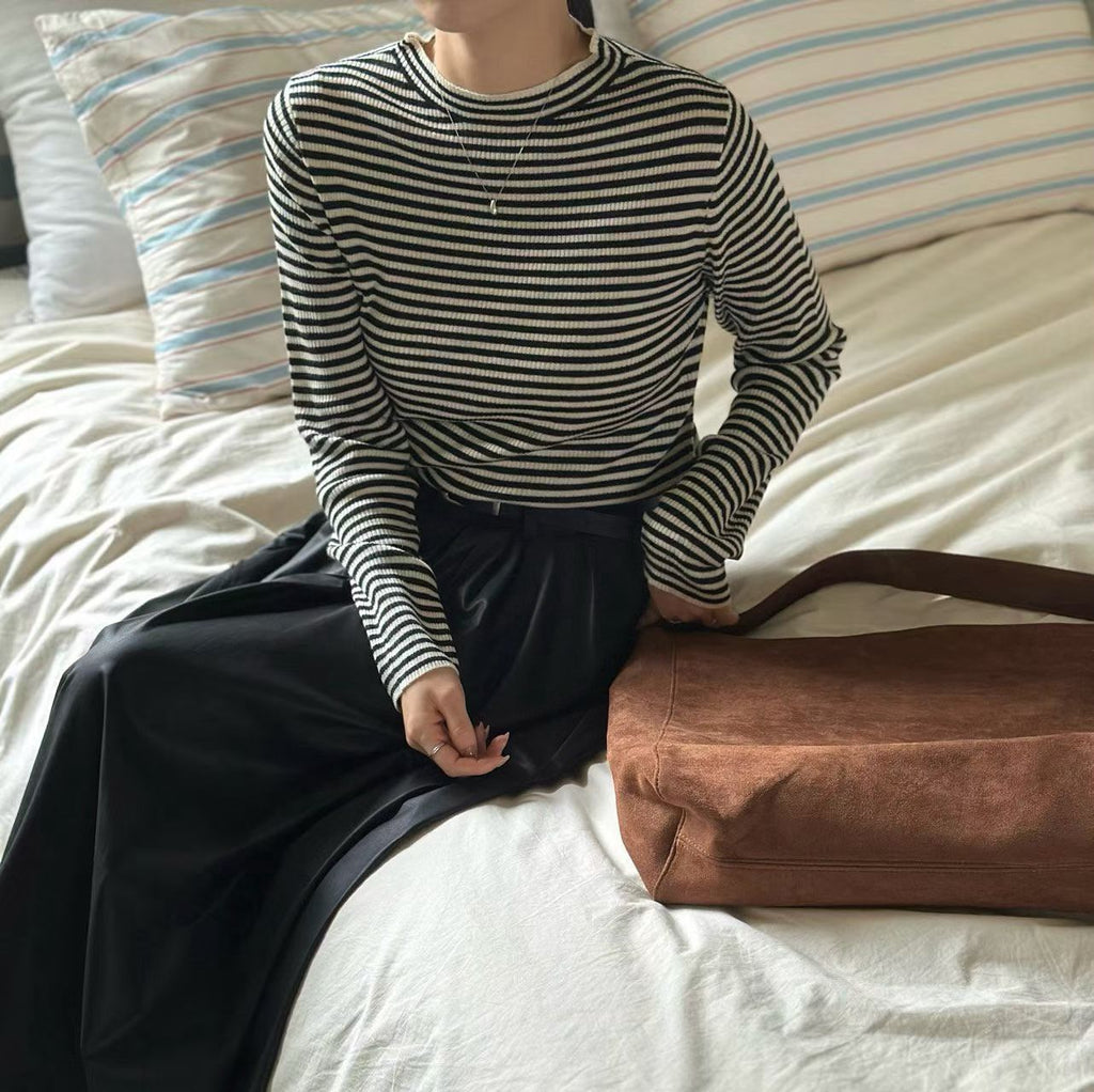 半高領針織上衣 4色