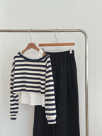 條紋露肩衛衣 3色
