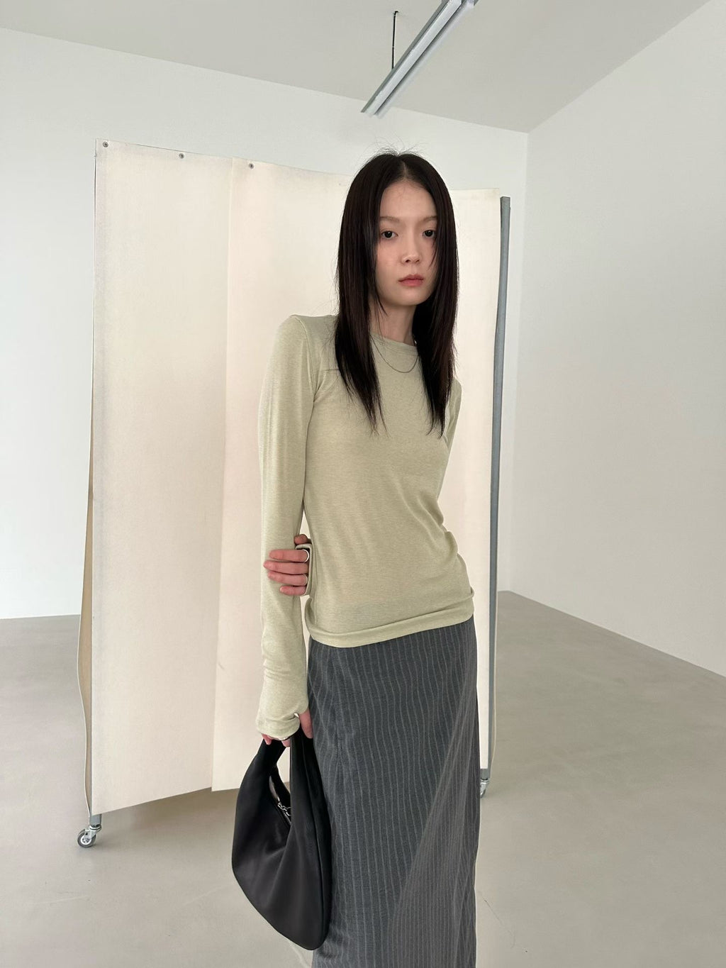 圓領淨色上衣 5色