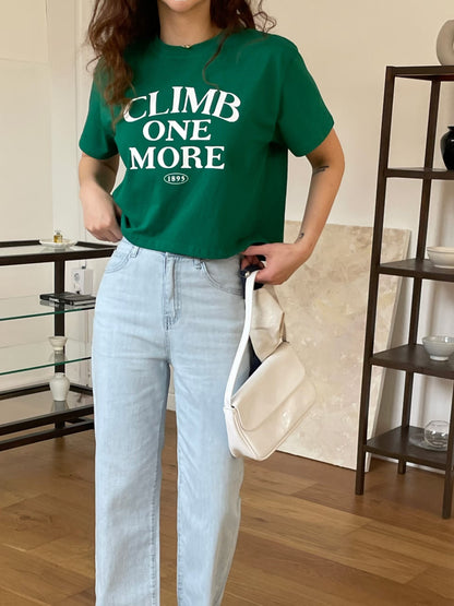 "Climb One More" 短版 Tee (3 Colors)