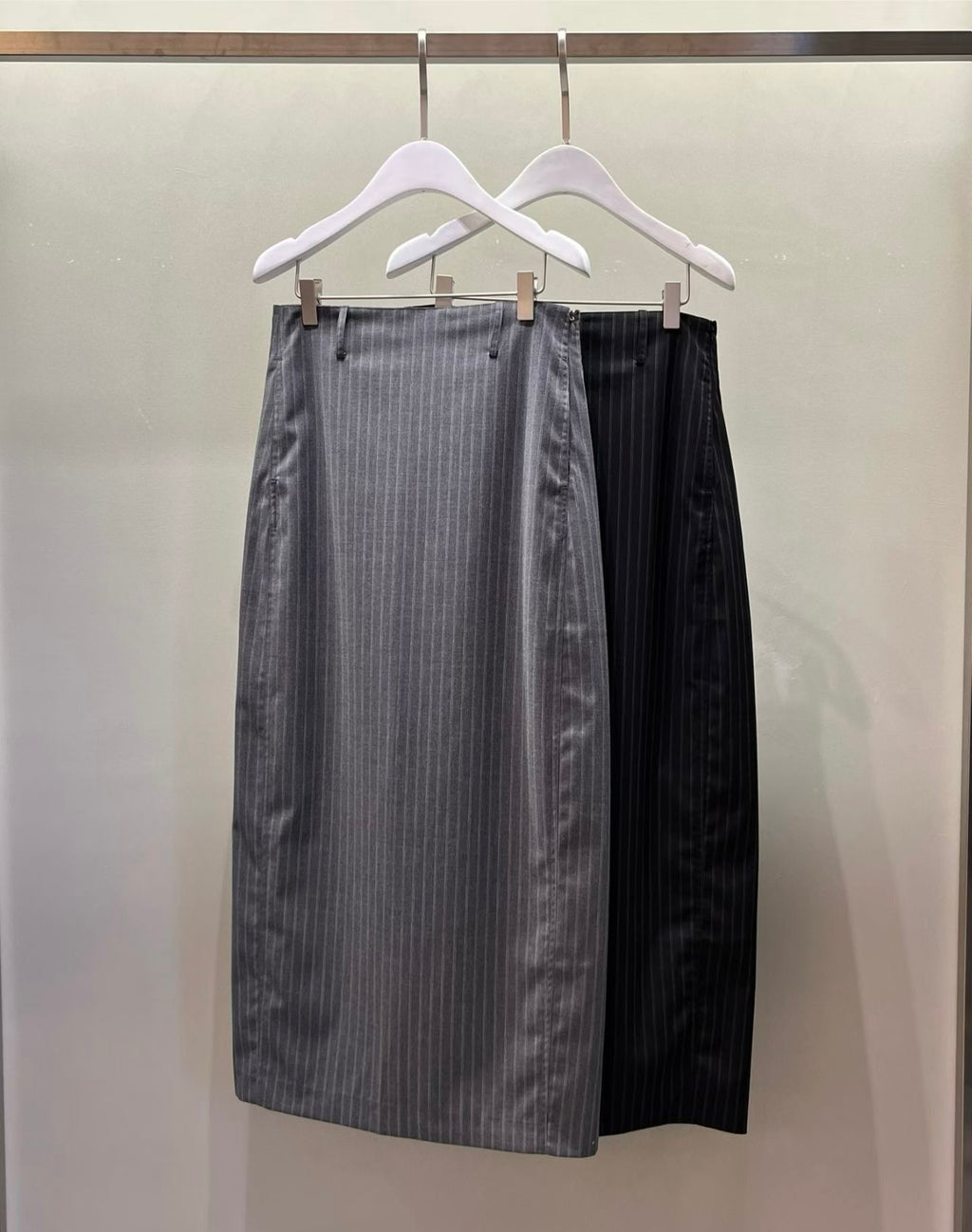 直紋鉛筆裙 2色