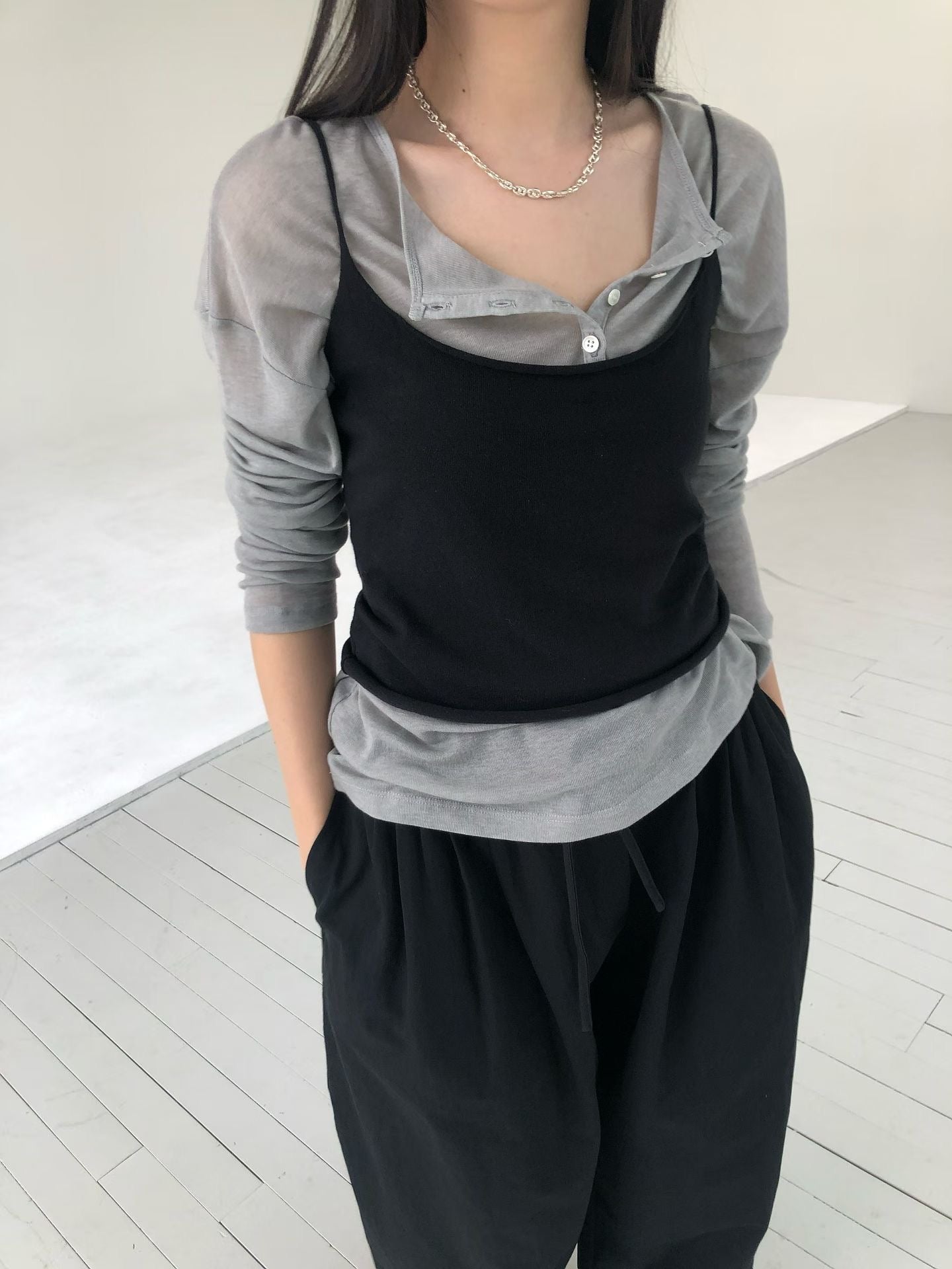 細肩帶背心 (4色)