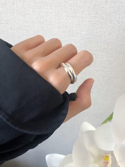 Trinity Silver Plated Ring (2 Colors)